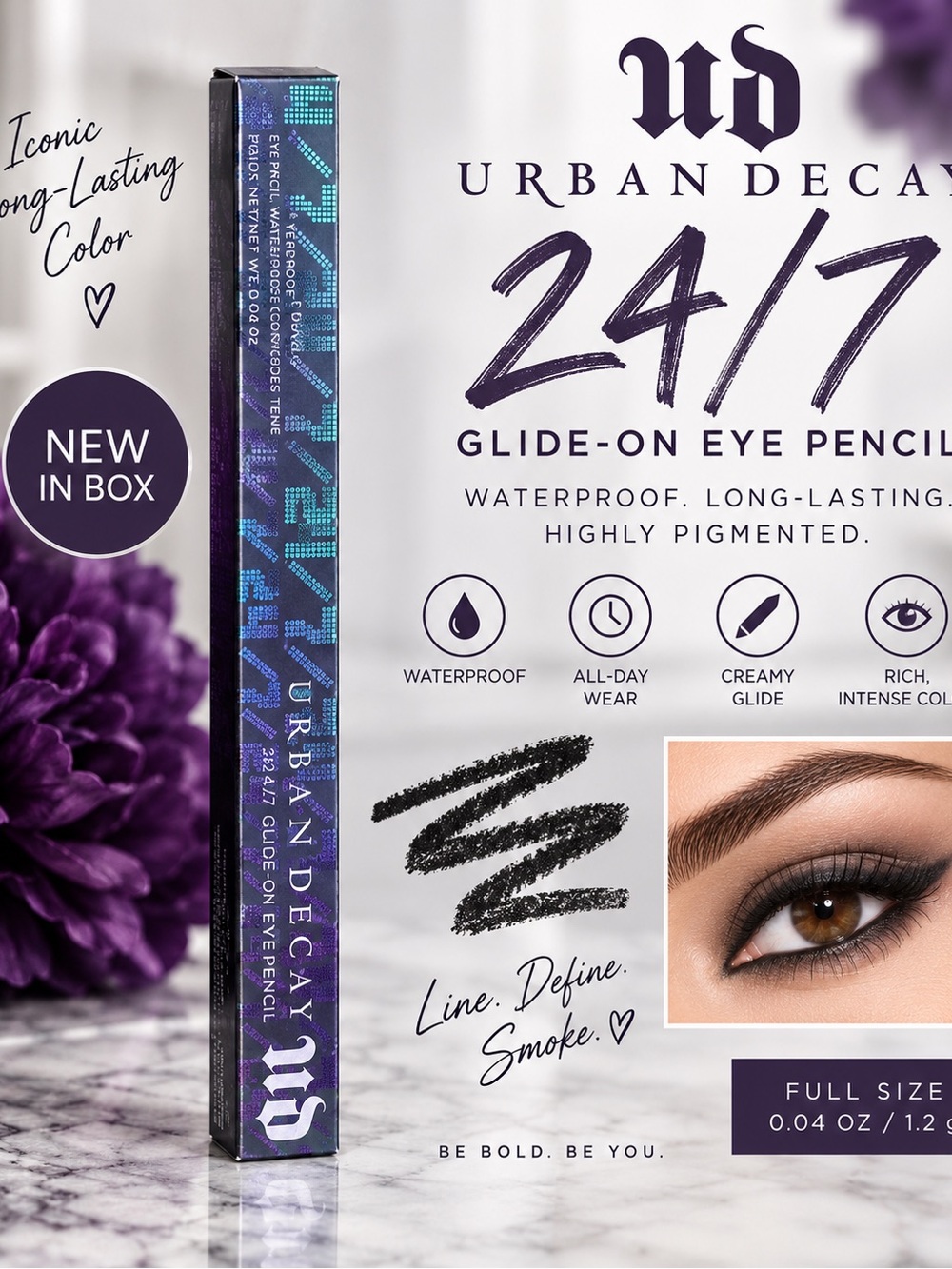 Urban Decay Iconic Glide on Eyeliner 24/7 Eye Pencil Product Packaging
